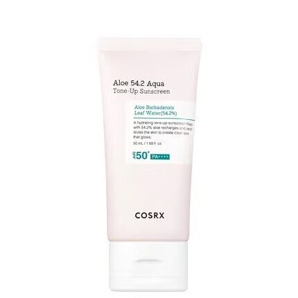 Cosrx Aloe 542 Aqua Tone-Up Sunscreen SPF50+/PA++++ (50ml) – Mitrinošs un sejas toni koriģējošs saules aizsargkrēms